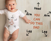 Funny You Can Do This Dad Joke Cute Baby Bodysuit Newborn Shower Romper